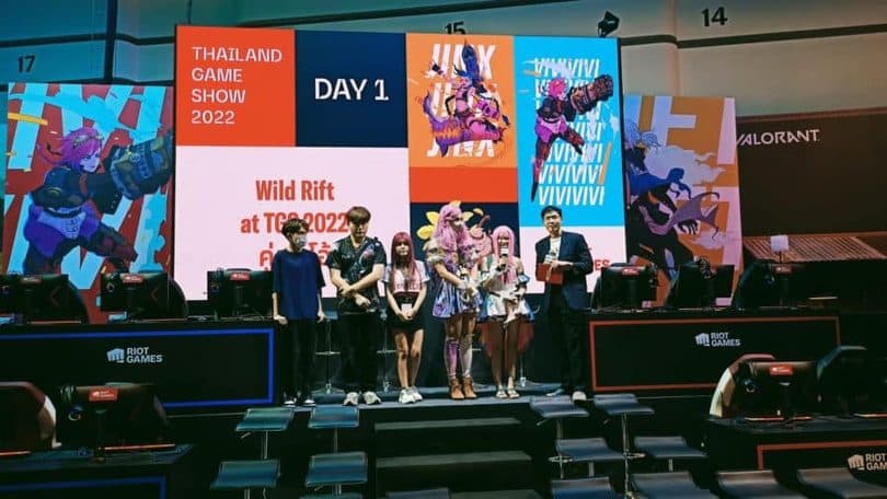 Riot Games stage activation at Thailand Game Show